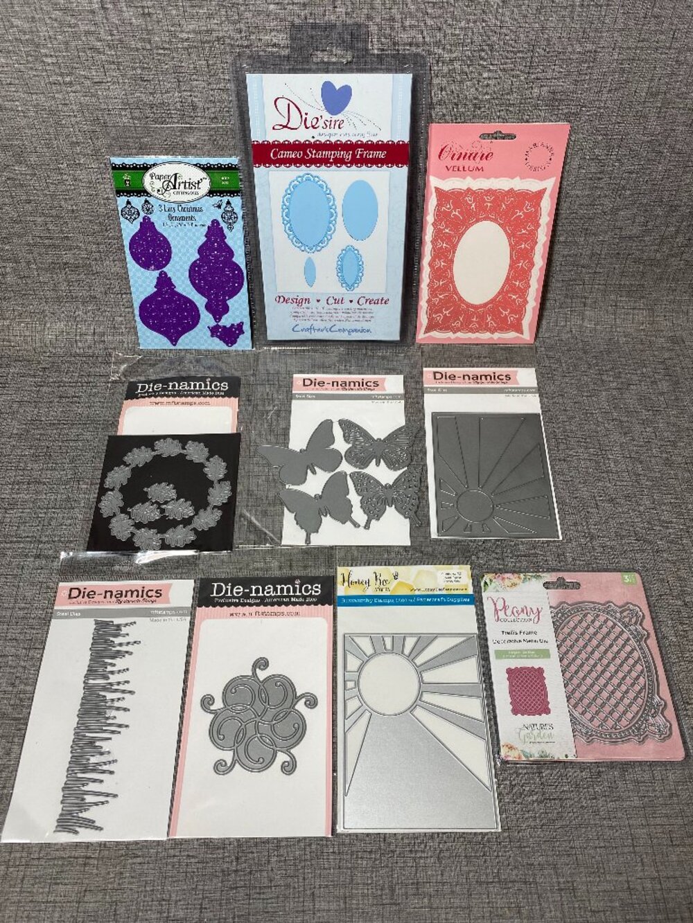 NOS Retired My Favorite Things Die Namics Craft Dies 10pc Mixed Lot